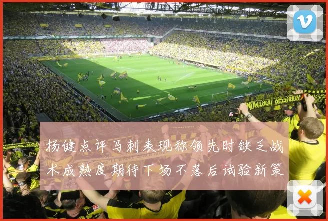 杨健点评马刺表现称领先时缺乏战术成熟度期待下场不落后试验新策略